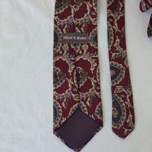 Sheaf &Caber Burgundy Paisley Tie